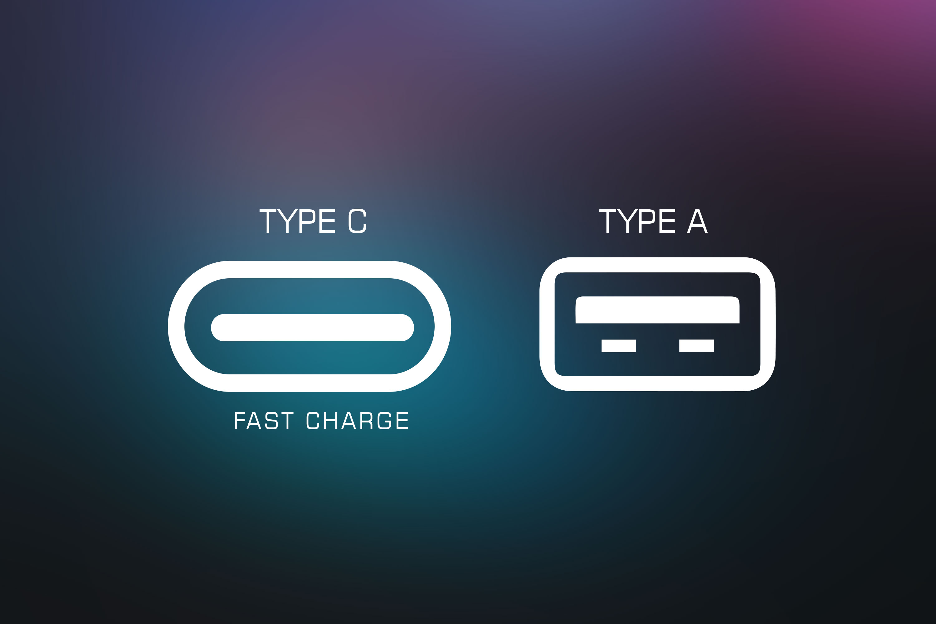 Fast charging type C  ports